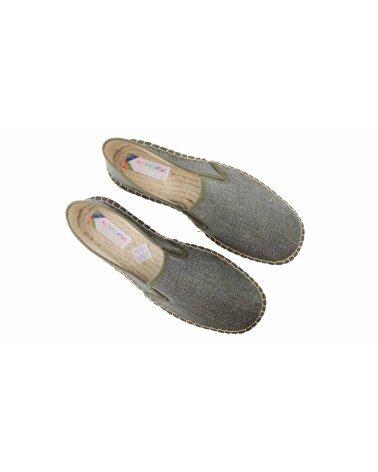 ESPADRILLE WITH ELASTICS IN CANVAS