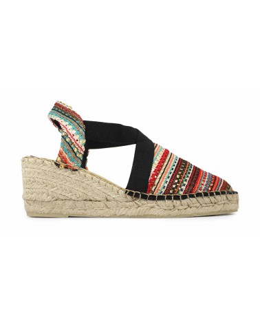 VALENCIANA WITH ELASTIC STRAPS IN CANVAS