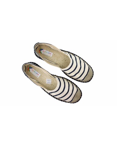 ALPARGATA CERRADA EN LONA DE RAYAS