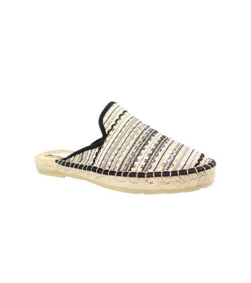 ESPADRILLE PLATEAU DE STYLE SABOT EN DAIM.