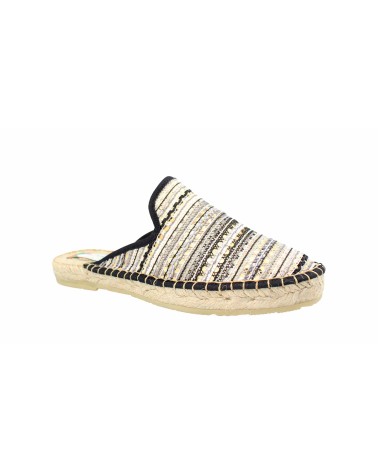 ESPADRILLE PLATEAU DE STYLE SABOT EN DAIM.