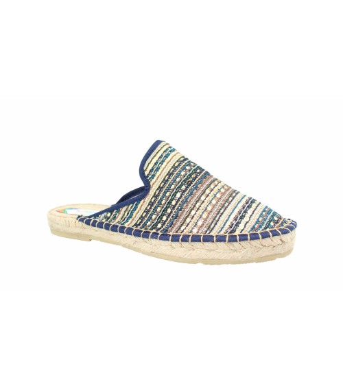 ESPADRILLE PLATEAU DE STYLE SABOT EN DAIM.