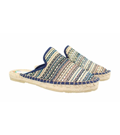 ESPADRILLE PLATEAU DE STYLE SABOT EN DAIM.