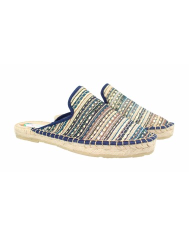 ESPADRILLE PLATEAU DE STYLE SABOT EN DAIM.