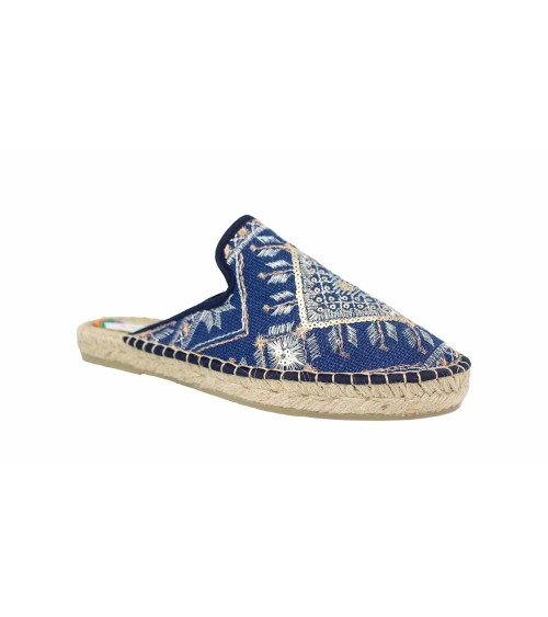 ESPADRILLE À SABOT PLAT AVEC BRILLANCE