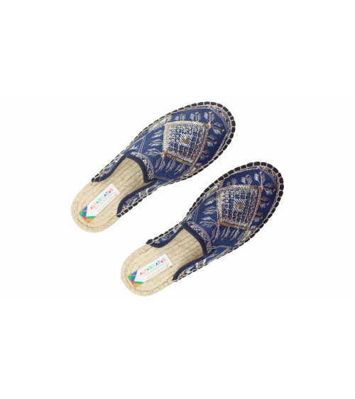 ESPADRILLE À SABOT PLAT AVEC BRILLANCE