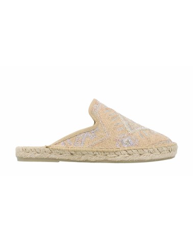 ESPADRILLE À SABOT PLAT AVEC BRILLANCE