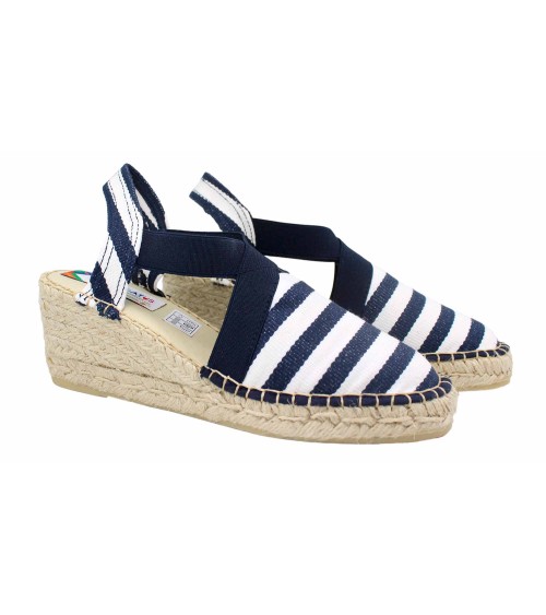 VALENCIANA WITH ELASTIC STRAPS IN CANVAS