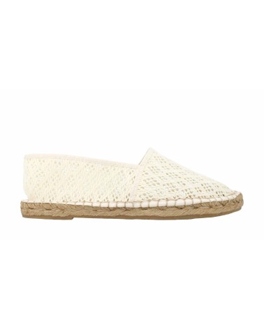 ESPADRILLE PLATE FERMÉE EN TOILE DE CROCHET