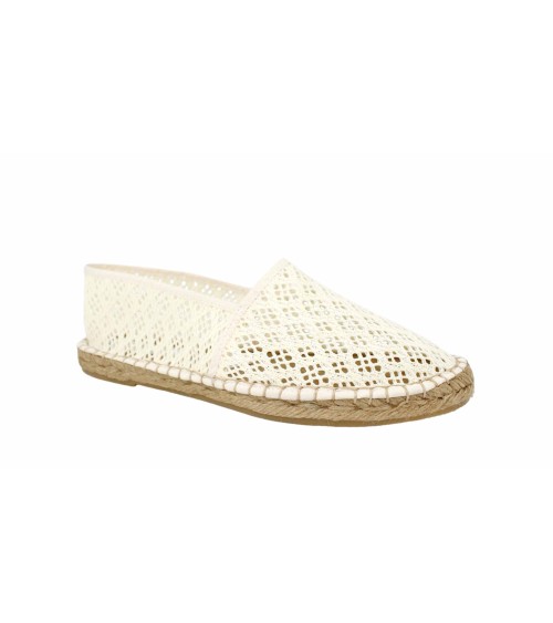 ESPADRILLE PLATE FERMÉE EN TOILE DE CROCHET