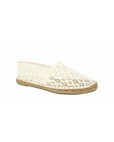 ESPADRILLE PLATE FERMÉE EN TOILE DE CROCHET