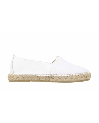 ESPADRILLE PLATE FERMÉE EN CUIR
