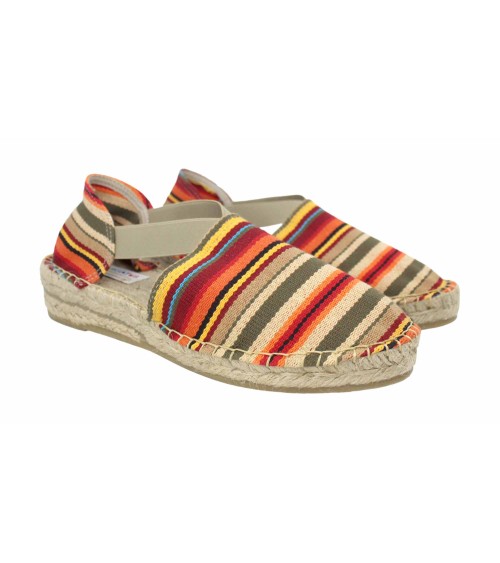 ALPARGATA COM ELÁSTICOS EM LONA