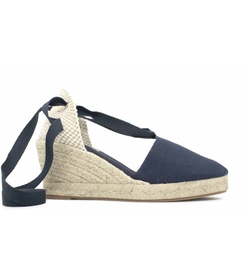 ALPARGATA VALENCIANA COM SALTO E FITAS