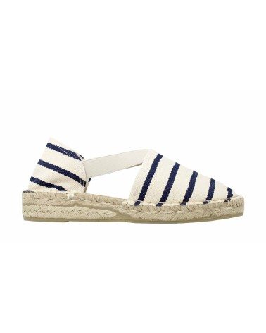 ESPADRILLE WITH ELASTICS IN CANVAS