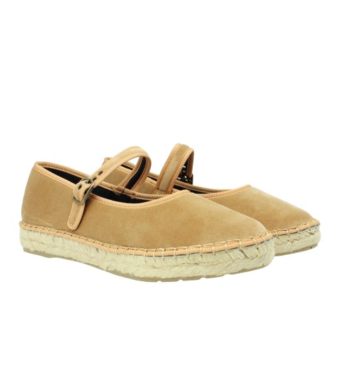 Women’s Velvet Espadrille Mary Jane with Jute Sole – Alpargatus