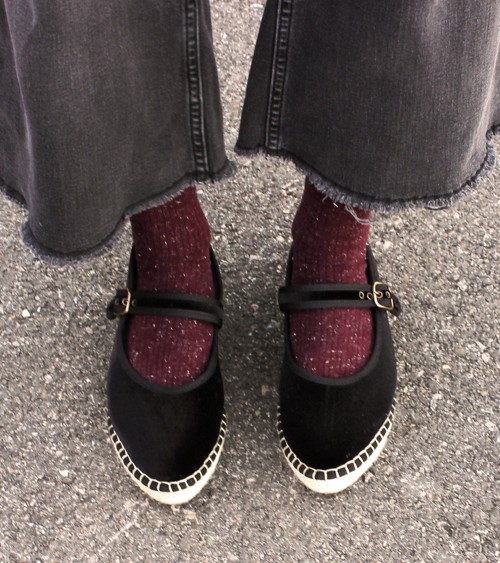 Women’s Velvet Espadrille Mary Jane with Jute Sole – Alpargatus