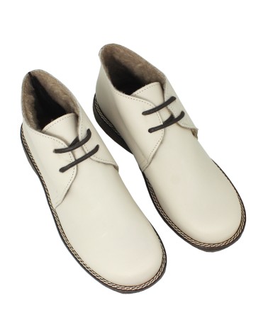 LEATHER BOOT WITH SHEARLING