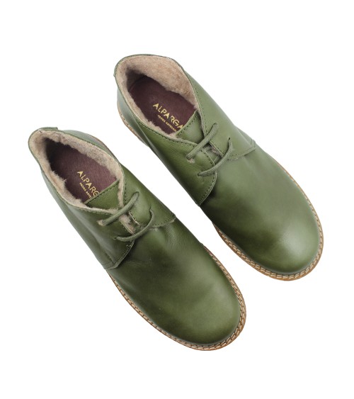 BOTTINE EN CUIR AVEC DOUBLURE MOUTON