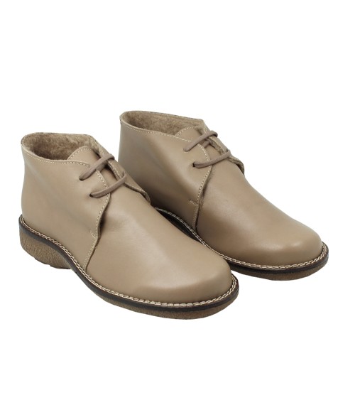 BOTTINE EN CUIR AVEC DOUBLURE MOUTON