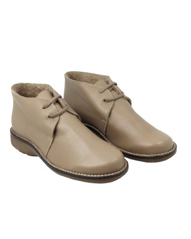 BOTTINE EN CUIR AVEC DOUBLURE MOUTON