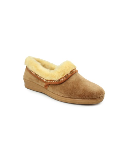 Chausson fermé à talon compensé | Confort et style pour la maison