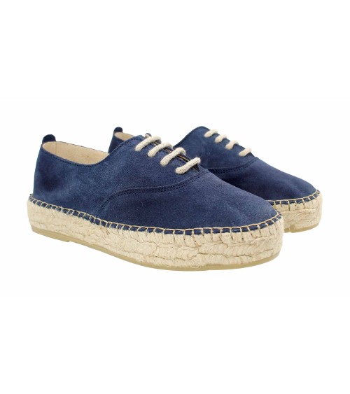 ESPADRILLE AVEC CORDONS EN DAIM