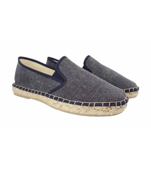 Alpargata cerrada con elásticos en lona para hombre | Hecha en España