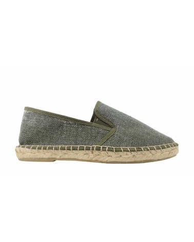 ESPADRILLE WITH ELASTICS IN CANVAS