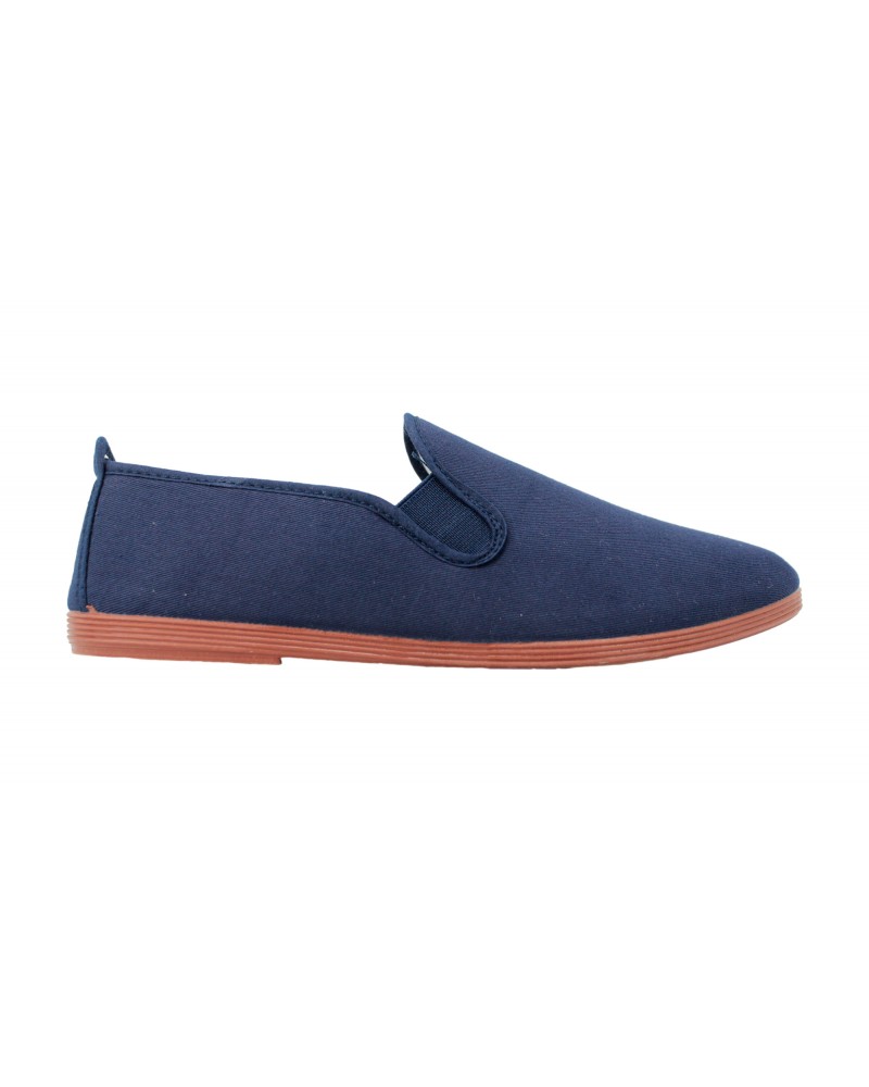 Kung Fu Navy Blue Canvas Shoes