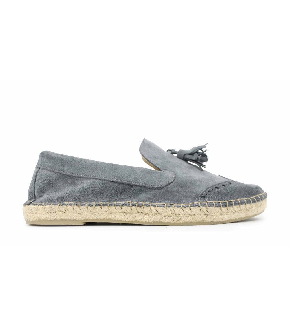 ALPARGATA MOCASSIM COM BORLAS EM SUEDE