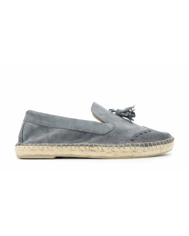 ALPARGATA MOCASSIM COM BORLAS EM SUEDE