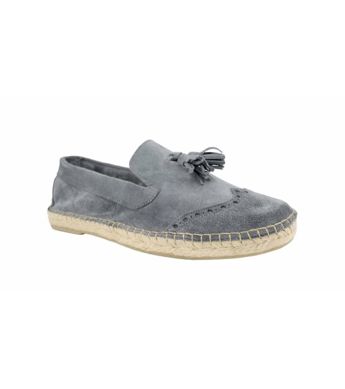 ALPARGATA MOCASSIM COM BORLAS EM SUEDE