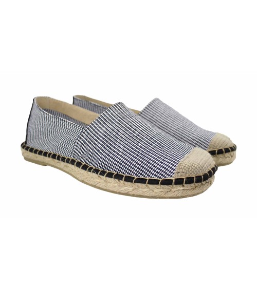 ESPADRILLE FERMÉE EN TOILE À CARREAU DE CHIEN