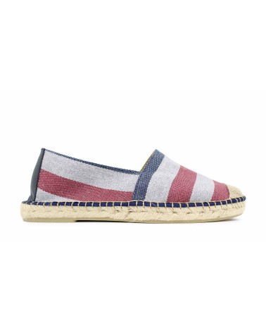ESPADRILLE FERMÉE EN TOILE À RAYURES