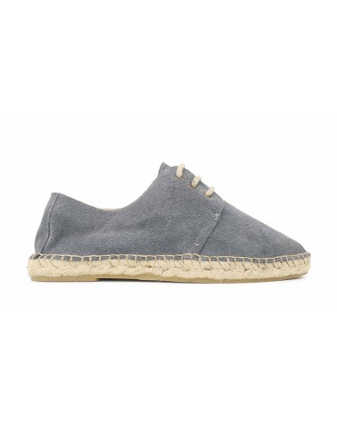 ESPADRILLE À LACETS EN CUIR SUÉDÉ