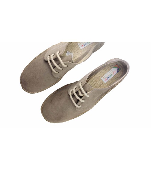 LACE-UP ESPADRILLE IN SUEDE