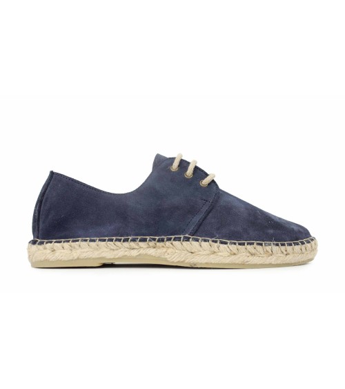 ESPADRILLE À LACETS EN CUIR SUÉDÉ