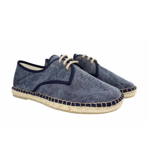 LACE-UP ESPADRILLE IN CANVAS