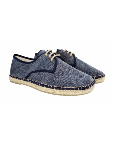 LACE-UP ESPADRILLE IN CANVAS