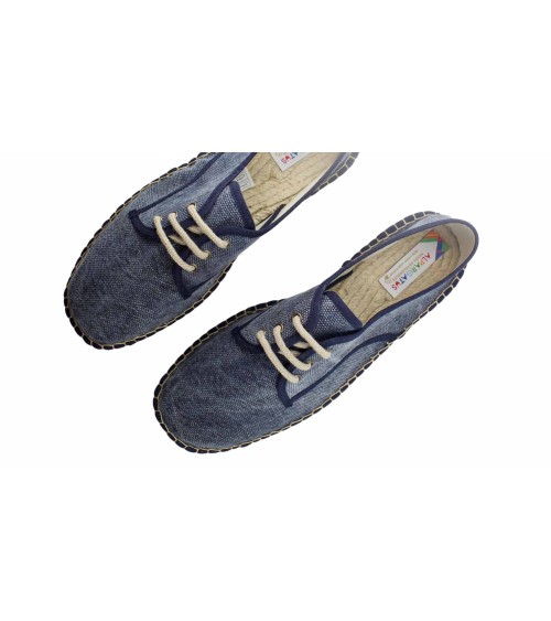 LACE-UP ESPADRILLE IN CANVAS