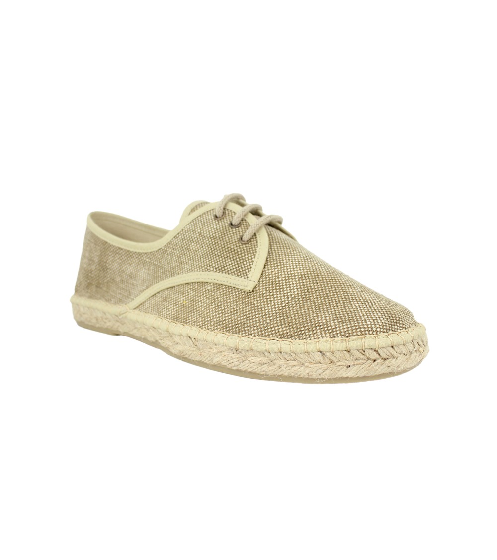 LACE-UP ESPADRILLE IN CANVAS 