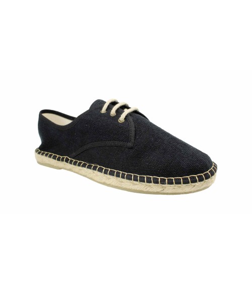 LACE-UP ESPADRILLE IN RECYCLED CANVAS 