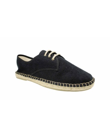 LACE-UP ESPADRILLE IN RECYCLED CANVAS 