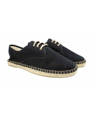 LACE-UP ESPADRILLE IN RECYCLED CANVAS 