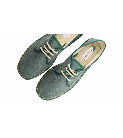 ESPADRILLE À LACETS EN TOILE RECYCLÉE