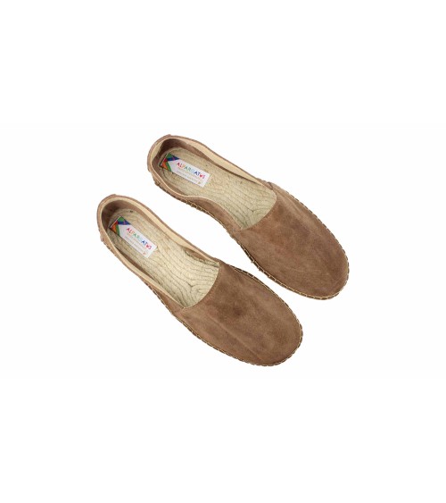 ESPADRILLE FERMÉE EN CUIR SUÉDÉ