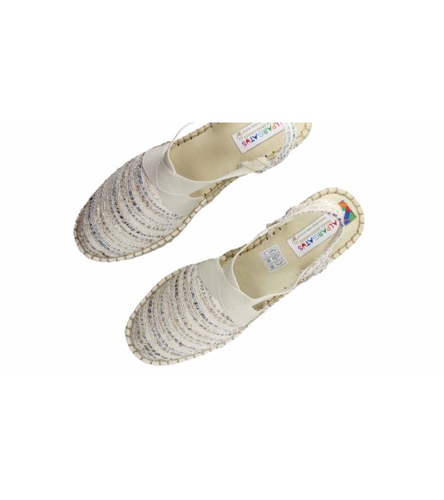 VALENCIANA WITH ELASTIC STRAPS IN CANVAS