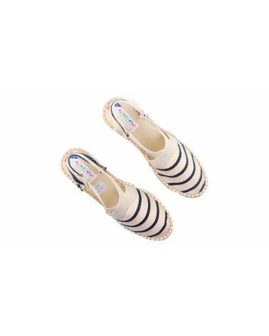 VALENCIANA WITH ELASTIC STRAPS IN CANVAS