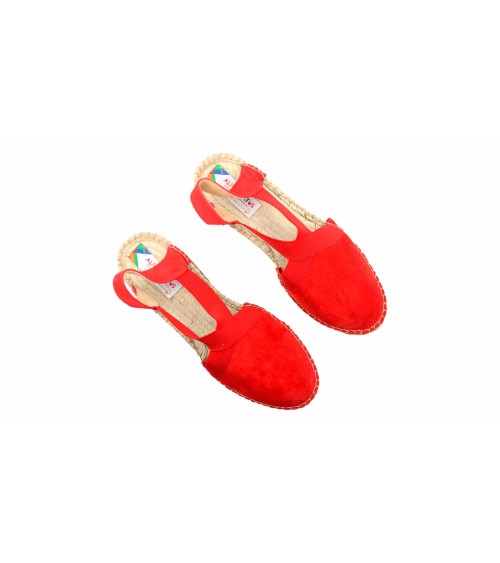 ESPADRILLE WITH ELASTICS IN SUEDE